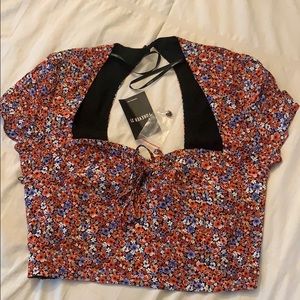 Floral crop top